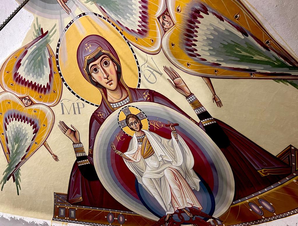 Au început lucrările de pictură în frescă la biserica parohiei din localitatea Pescara