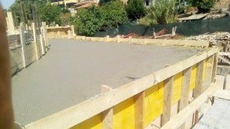 Construcția școlii și bisericii parohiale din Pescara a ajuns la cota +3,2m