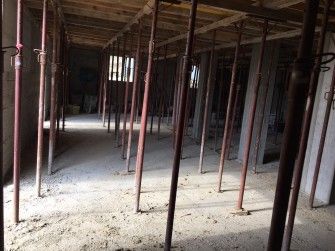 Construcția școlii și bisericii parohiale din Pescara a ajuns la cota +3,2m