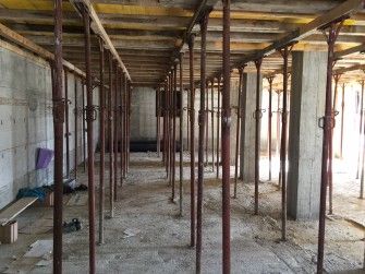 Construcția școlii și bisericii parohiale din Pescara a ajuns la cota +3,2m
