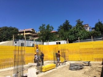 Șantierul bisericii parohiei Pescara 1-12 iulie 2017