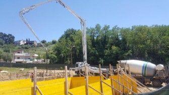 Șantierul bisericii parohiei Pescara 1-12 iulie 2017