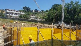 Șantierul bisericii parohiei Pescara 1-12 iulie 2017
