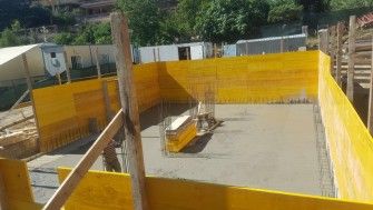 Șantierul bisericii parohiei Pescara 1-12 iulie 2017