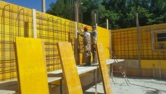 Șantierul bisericii parohiei Pescara 1-12 iulie 2017