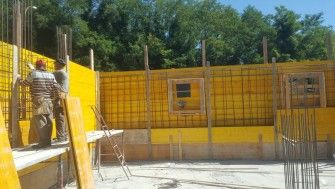 Șantierul bisericii parohiei Pescara 1-12 iulie 2017
