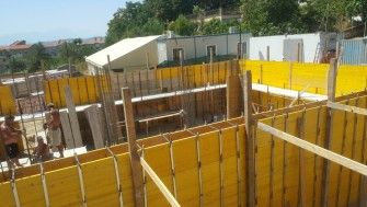 Șantierul bisericii parohiei Pescara 1-12 iulie 2017