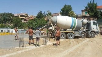 Șantierul bisericii parohiei Pescara 1-12 iulie 2017