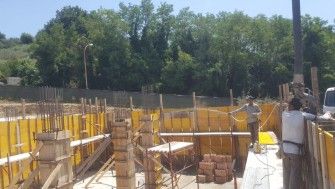 Șantierul bisericii parohiei Pescara 1-12 iulie 2017