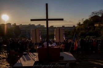 Sfințirea crucii şi binecuvântarea terenului parohial 8.11.2015