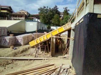 La costruzione della chiesa parrocchiale  di Pescara ha raggiunto + 6,30 metri