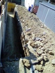 La costruzione della chiesa parrocchiale  di Pescara ha raggiunto + 6,30 metri