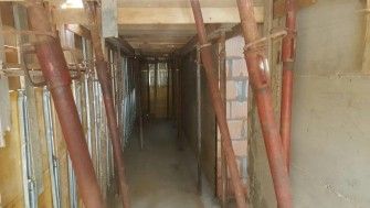 La costruzione della chiesa parrocchiale  di Pescara ha raggiunto + 6,30 metri