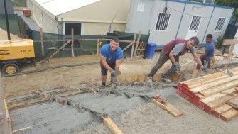 La costruzione della chiesa parrocchiale  di Pescara ha raggiunto + 6,30 metri
