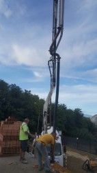 La costruzione della chiesa parrocchiale  di Pescara ha raggiunto + 6,30 metri