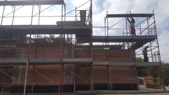 La costruzione della chiesa parrocchiale  di Pescara ha raggiunto + 6,30 metri