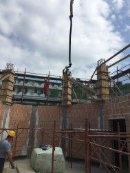 La costruzione della chiesa parrocchiale  di Pescara ha raggiunto + 6,30 metri