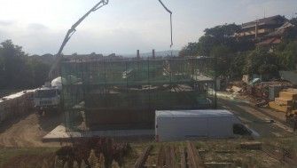 La costruzione della chiesa parrocchiale  di Pescara ha raggiunto + 6,30 metri