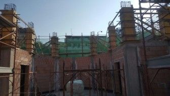 La costruzione della chiesa parrocchiale  di Pescara ha raggiunto + 6,30 metri