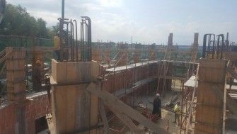 La costruzione della chiesa parrocchiale  di Pescara ha raggiunto + 6,30 metri