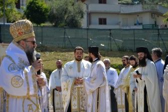 Punerea Pietrei de temelie la biserica parohială din Pescara 25.04.2017